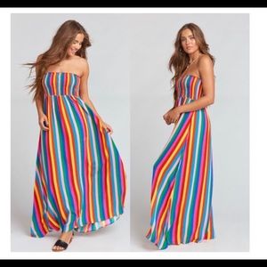 Show Me Your Mumu Tulum stripe maxi dress